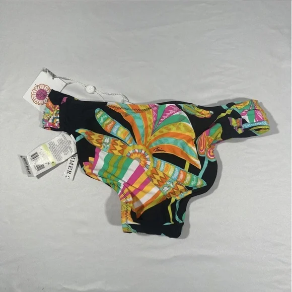 NWD‎ Trina Turk [ 4 ] Tahitian Floral Shirred Side Hipster Bikini Bottom - Picture 9 of 14